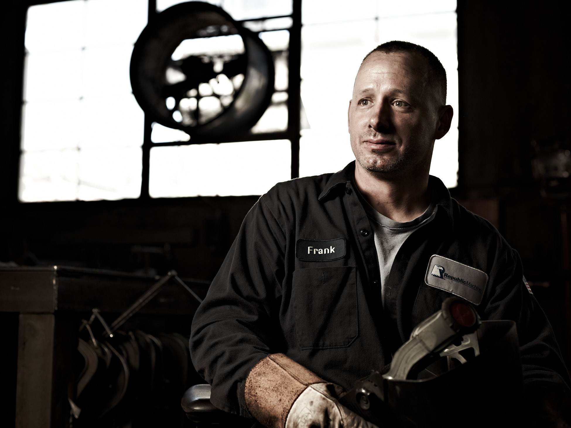 Commercial Photography Portrait of an Industrial Welder by Travis Neely Photography